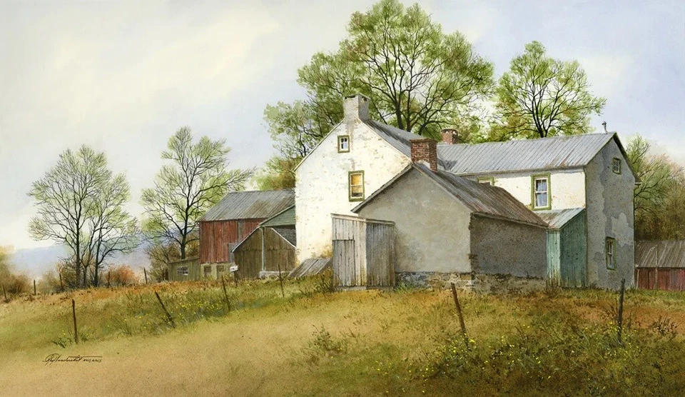 On Huffs Church Road, Ray Hendershot, Wall Decor Art Print Poster 11" x 14" 3293 - Image 1 of 1