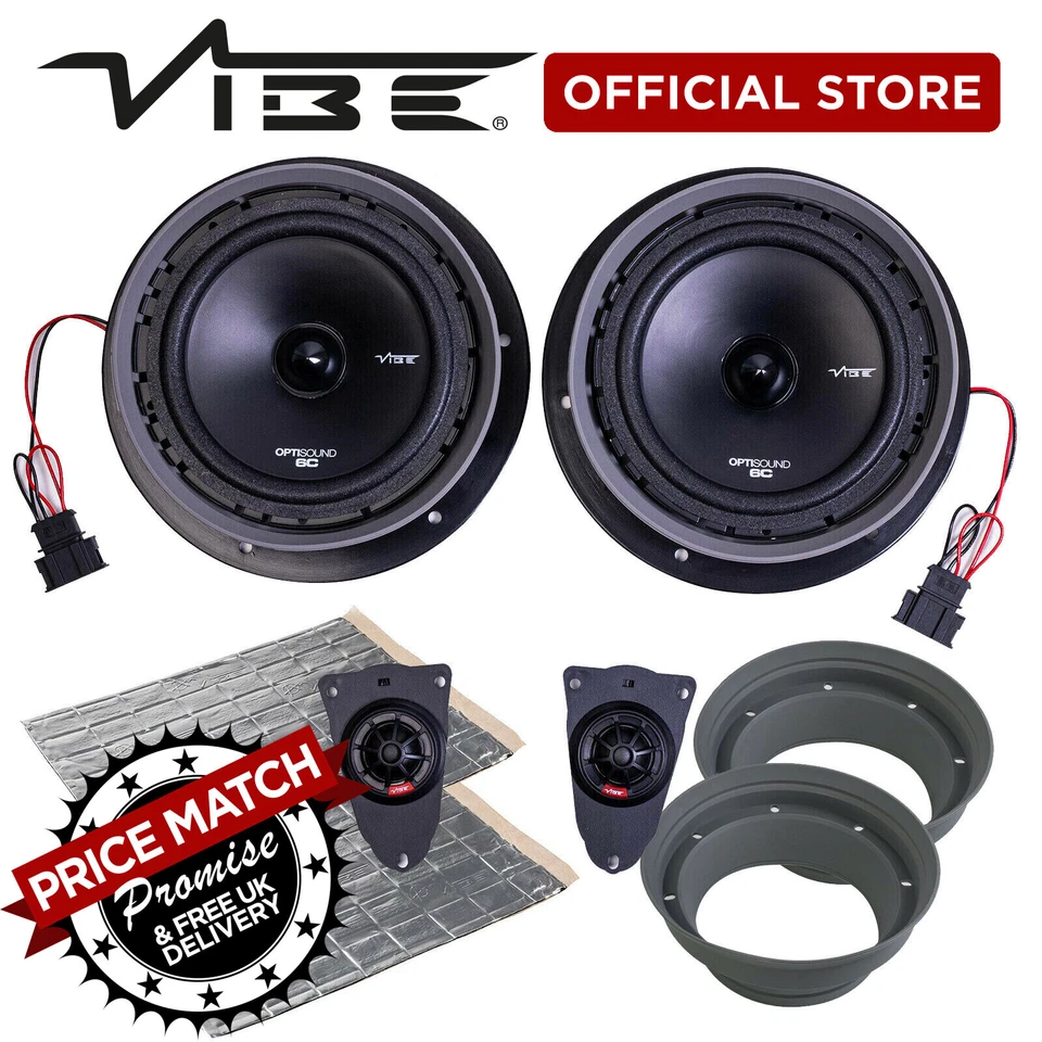 VIBE 6.5" Car Audio VW T5 Plug & Play 270w Peak Speaker Upgrade Kit