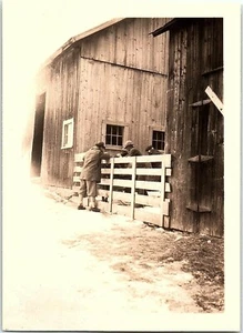 Vintage Photograph Barn Shed Fence Field Arlington VT Whimsy Farm 1930s #1 - Picture 1 of 2