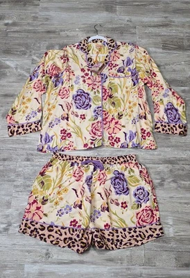 Conjunto corto de pijama floral POWDER para mujer flores grande L ropa de salón modal Foto 1 de 4