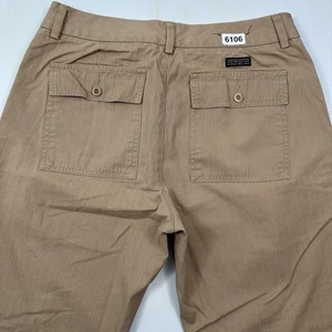 VTG Y2K Banana Republic Herringbone Utility Pants Men Meas 32x33 Khaki Military - Picture 1 of 13