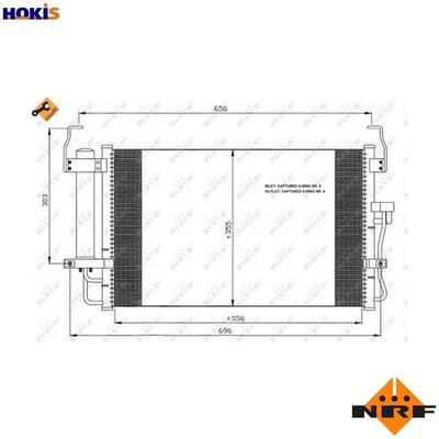 CONDENSER AIR CONDITIONING 35474 FOR HYUNDAI LANTRA TUSCANI AVANTE/III COUPE - Image 1 of 4