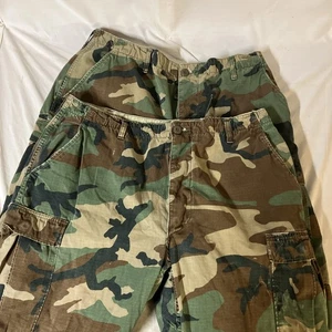 Lot of 2 USGI BDU Uniform Pants Medium Regular Summer Weight Ripstop Woodland - Picture 1 of 18