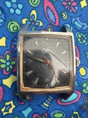 Vintage Men’s Croton Aquamatic Mechanical Wrist Watch Runs Not Tested 704  - Image 1 of 4