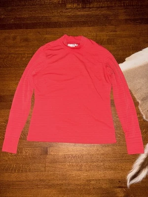 Nike Golf Mujer Naranja Neón Cuello Medio Manga Larga Talla Pequeña Foto 1 de 4