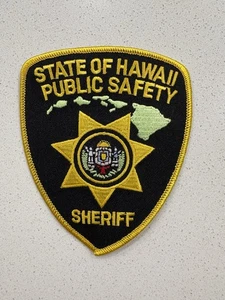 STATE OF HAWAII PUBLIC SAFETY POLICE PATCH SHOULDER SIZE UNUSED NOT A BADGE - Picture 1 of 2