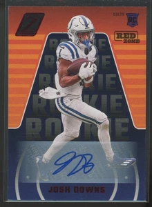 Panini Zenith Josh Downs #159 2023 autógrafo de novato Red Zone Colts - Imagen 1 de 2