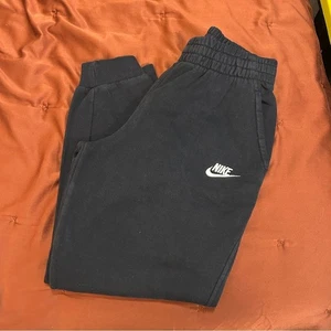 Nike Size Large Black Kid's Youth Stretchy Joggers Winter Active Fall - Picture 1 of 7