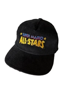 Vintage Super Mario All Stars Druckknopflasche Mütze Super Nintendo Cord Kord - Bild 1 von 7