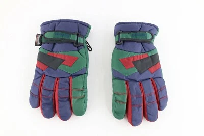 Guantes de invierno aislados forrados de vellón bloque de color Spalding de colección años 90 XL Foto 1 de 4