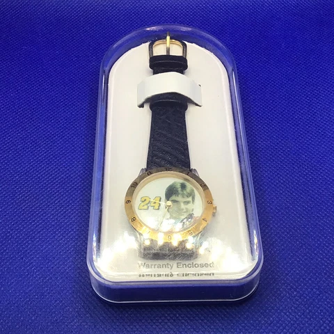 Vtg Jeff Gordon #24 Musical Racing Nascar Sportivi Sports Watch New NOS Cover