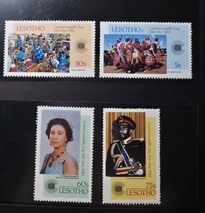 1983 Lesotho set of 4 stamps Commonwealth Day MNH/MUH - Foto 1 di 1