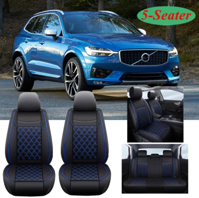 For Volvo XC60 XC40 XC90 Car Seat Covers Front&Rear 5-Seater Full Set PU Leather - Image 1 of 4