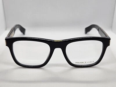 Police Lewis 15 SPLB31, SPL B31, Eyeglasses 0700 Black & Gold 53-20-145, Italy - Image 1 of 4