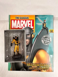 CLASSIC MARVEL FIGURINE COLLECTION #58 YELLOWJACKET & THE WASP EAGLEMOSS FIGURE - Picture 1 of 2