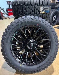 20x10 Fuel D865 Strike Black Wheels 33" RT Tires 8x170 Ford Excursion F250 F350 - Picture 1 of 5