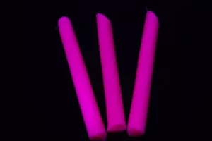 3 Pack PINK Blacklight Reactive Drip Candles - Picture 1 of 3