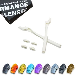 Kit de lentes de repuesto polarizadas y goma blanca para Oakley Half Jacket 2.0 XL - Imagen 1 de 13
