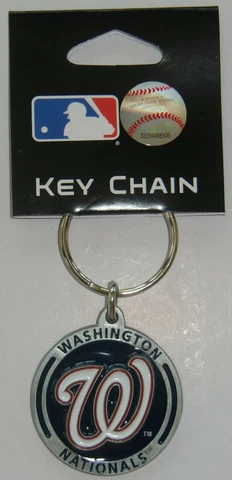 Washington Nationals 3-D Metal Key Chain MLB Licensed Baseball Cover