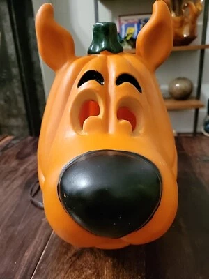 Naranja SCOOBY-DOO Halloween JACK-O-LANTERN Iluminado MOLDE SOPLADO ¡Funciona! Foto 1 de 4