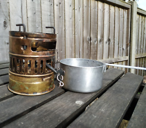 Vintage SVEA 123 Portable Brass Camp Stove Made in Sweden Working