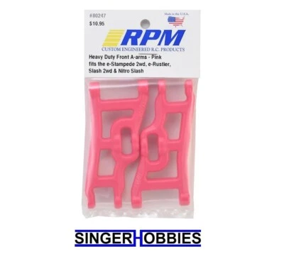 Brazos en A delanteros RPM 80247 (ROSA) (Rustler, Stampede & Slash) (2) NUEVO RPM80247 HH Foto 1 de 2