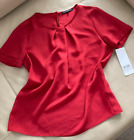 LUISA CERANO Gr. 38 Sommer Bluse, Blusenshirt aus Crêpe de Chine, NEU