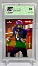 Desmond Ridder 2022 Leaf HYPE! #82 White Shimmer 1 of 1 Rookie Card PGI 10