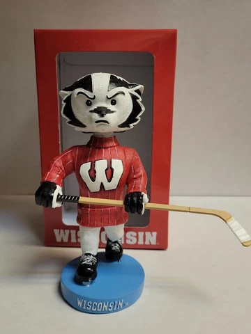WISCONSIN BADGERS NAME OF THE GAME HOCKEY LIMITED EDITION BOBBLEHEAD Cover