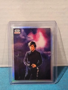 2023 Topps Chrome Star Wars Galaxy Refractor #34 Future Of The Jedi Luke Skywalk - Picture 1 of 2