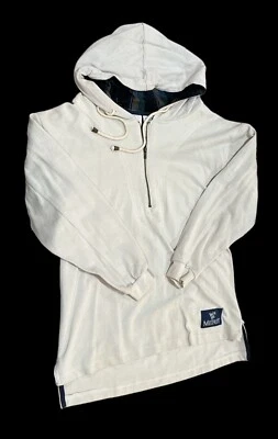 Sudadera con capucha pulóver vintage de los 80’s Merit (cigarrillo) para hombre talla S/M Foto 1 de 4