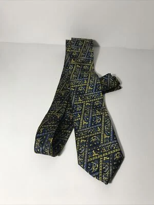 Barcelona Cravatte Men's Tie & Pocket Square Blue And Gold - Image 1 of 3