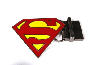 DC's Superman Belt Buckle Official Red Yellow Full Metal 3"x4" S Diamond (s11) - Picture 1 of 9