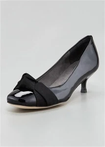 BNWT Beautiful Designer STUART WEITZMAN Black Patent Shoes 7.5 - Picture 1 of 3