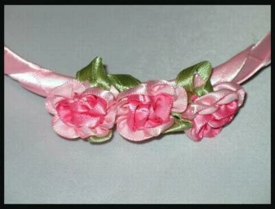 CINTA DE SATÉN FLOR DIADEMA SELECCIONA ROSA OSCURO O CLARO ENVÍO GRATUITO A EE. UU. Foto 1 de 4