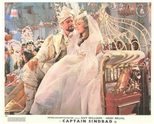 Captain Sinbad 1963 original lobby card Guy Williams Heidi Bruhl marriage scene