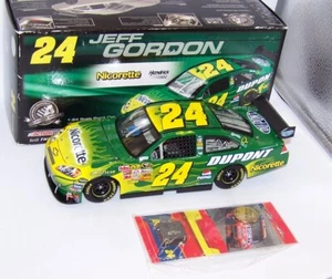 1:24 ACTION 2008 #24 NICORETTE DUPONT JEFF GORDON RARE WITH MEDALLION / TIRE MIB - Picture 1 of 11
