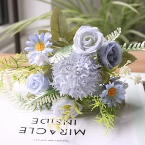 Simulation Roses Flowers Bouquet Home Decor DIY Hat Headdress Sewing Accessories - Picture 1 of 24