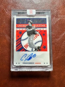 2021 Panini Chronicle Baseball Craig Biggio Boys Of Summer Auto 1/25 Astros 0223 - Picture 1 of 4