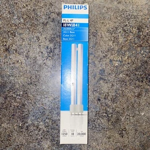 345017 Philips PL-L 18W/841/4P Linear 18W 4 Pin CFL Lamp - Picture 1 of 6