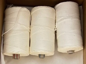 Nylongarn 20/18, 250 gr. Rolle, rohweiß, Netzgarn Nylon Makramee Stapelfaser - Bild 1 von 1