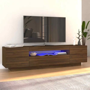 TV-Schrank mit LED | Hifi Schrank | Lowboard | Fernsehtisch | Mediabank | 160 cm - Bild 1 von 18