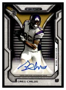 2012 Topps Strata Hobby Football #RA-GC Greg Childs     Auto FRA37 - Picture 1 of 2