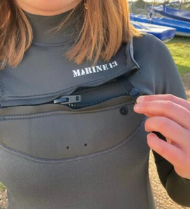Chest Zipped Wetsuit Ladies Size 10 - Picture 1 of 3