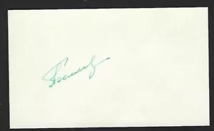 Pavel Belyayev Tarjeta Firmada 3""x 5"" Cosmonauta Ruso D'1970 - Imagen 1 de 1