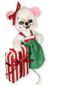 Annalee CHRISTMAS "JOLLY MOUSE"  3" ORNAMENT #710423 - Picture 1 of 2