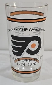 Vintage Philadelphia Flyers Stanley Cup Champions 1974-75 NHL Hockey Sammler Glas - Bild 1 von 6