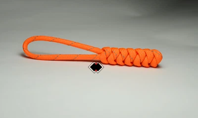 reflective 550 paracord zipper pulls keychain knife lanyard handmade in USA  - Image 1 of 4