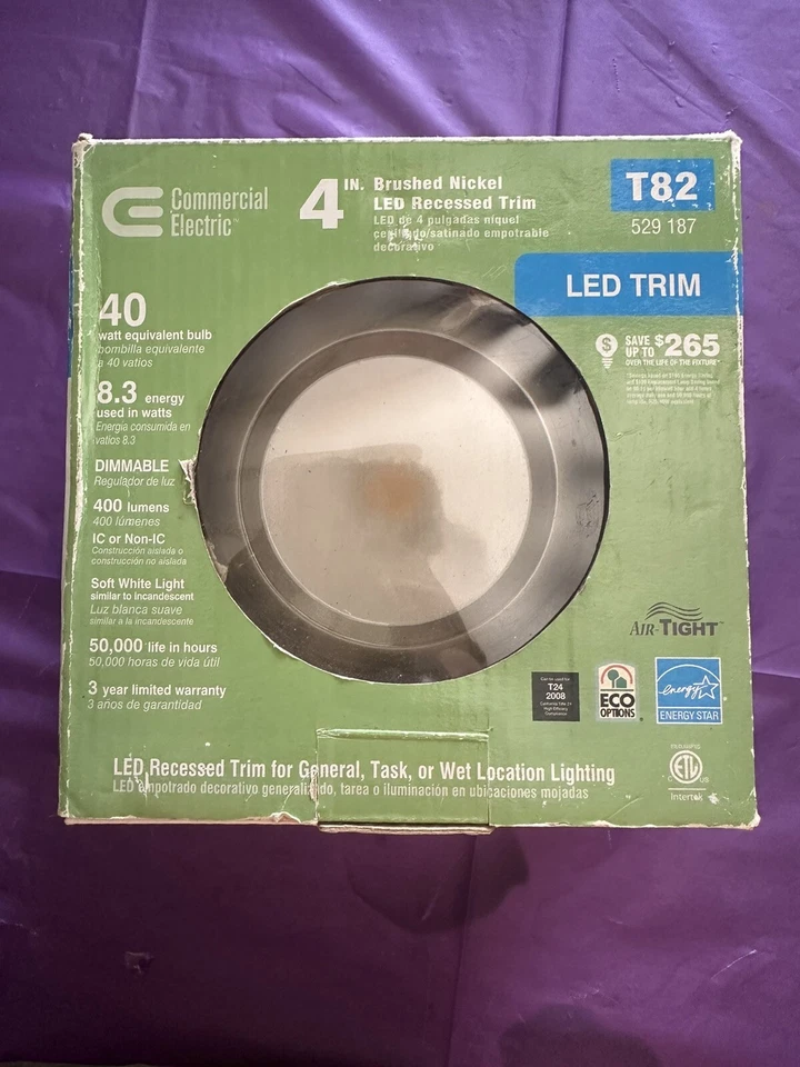 Eléctrico comercial 4 pulgadas Borde empotrado bronce claro o níquel y ajustable Foto 1 de 4