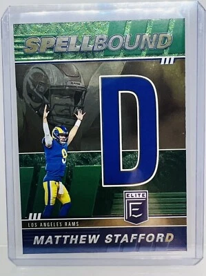 2022 Panini Donruss Elite - Spellbound Green Letter D #SB-MS8 Matthew Stafford - Image 1 of 2